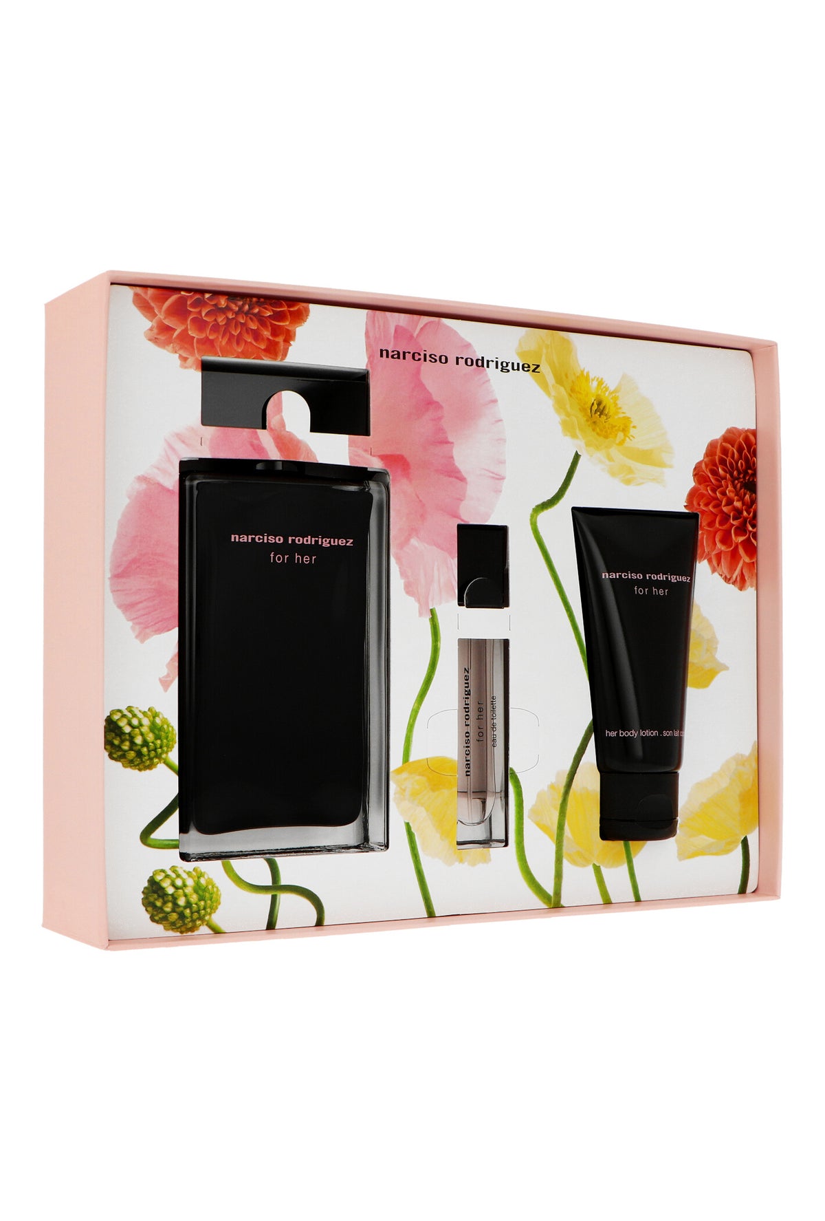 Zestaw prezentowy Narciso Rodriguez For Her woda toaletowa + Mini + Body Lotion