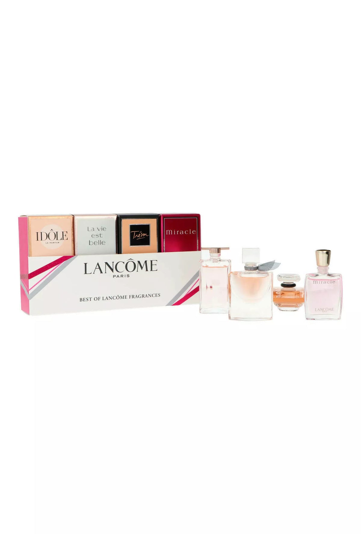 Zestaw prezentowy Lancome Miniatures Best Of Lancome Fragrances: Tresor woda perfumowana 7,5ml + Idole woda perfumowana 5ml + La Vie Est Belle woda perfumowana 4ml + Miracle woda perfumowana 5ml