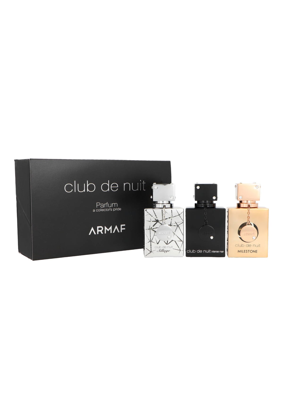 Zestaw prezentowy Armaf Club de Nuit Black woda perfumowana 3x: Sillage + Milestone + Intense Man